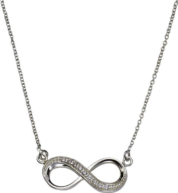 Zeeme Halskette 925 Silber, Unendlichkeitszeichen, 45 cm, Damen - Bild 1