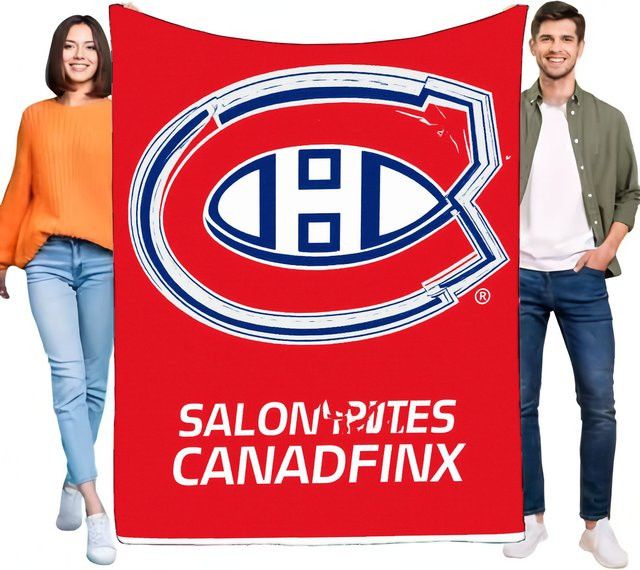 SALON PITES CANADFINX Decke mit Montreal Canadiens-Logo in Rot - Bild 1