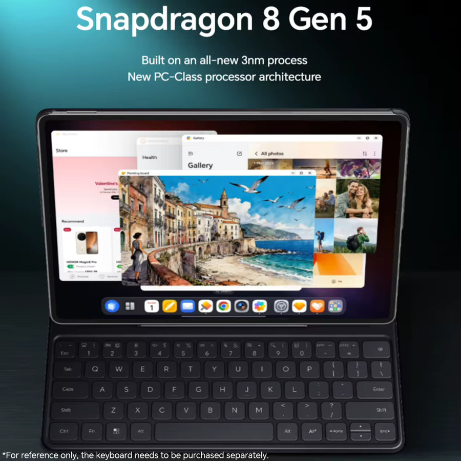 HONOR MagicPad 4 Tablet EU-Version in Weiß mit 12,3 Zoll 165Hz OLED-Bildschirm, Snapdragon 8 Gen 5, 10100mAh Akku und Android - Bild 2