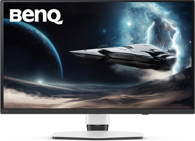 BenQ MOBIUZ EX271UZ Gaming-Monitor mit QD-OLED, 4K UHD, 240Hz, HDMI, USB-C und DisplayPort in Schwarz und Weiß - Bild 1