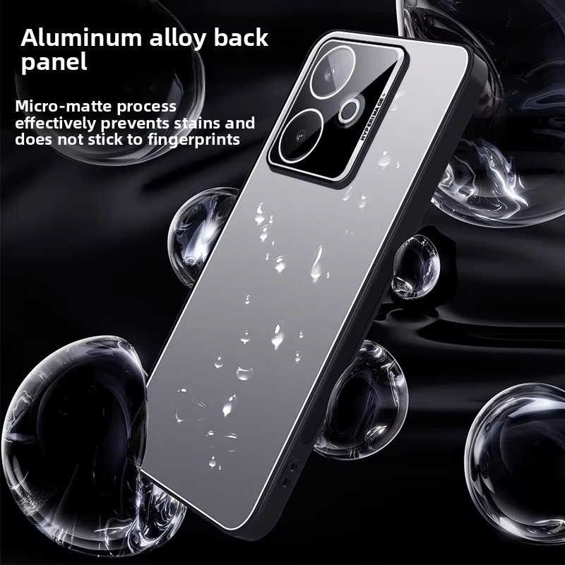 Realme GT 7 / GT 7 Pro / GT 7T Schutzhülle Metall-Mattiert mit Objektivschutz in Grau - Bild 4