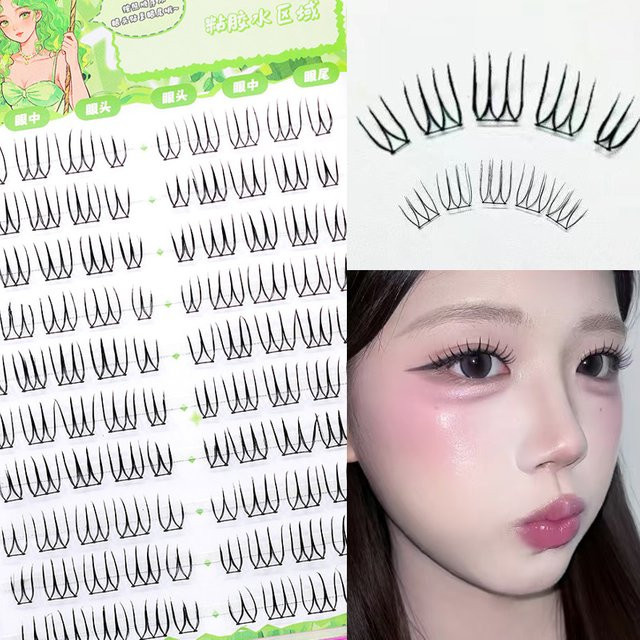 BLINKWAVE Künstliche Wimpern, Einzelne Wimpernbüschel, Natürlich, Unisex - Bild 1