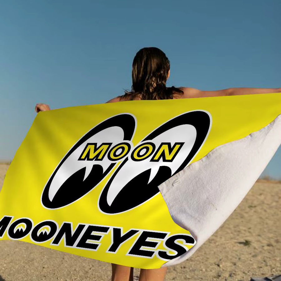 M-Mooneyes Mikrofaser-Strandtuch für Erwachsene, gelb, schnelltrocknend und sandabweisend - Bild 4