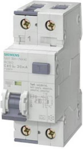 Siemens RCBO FI-Schutzschalter und Leitungsschutzschalter 32A 0,03A 230V in Weiß - Bild 1