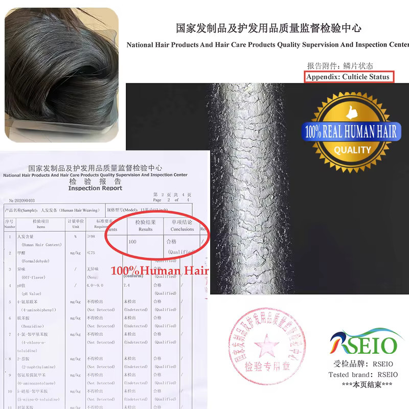 RSEIO Haarverlängerung, 100% echtes menschliches Haar, verschiedene Farben - Bild 6