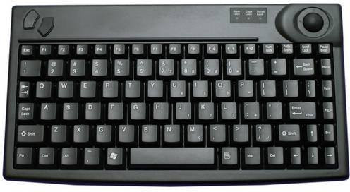 Benning Industrie-Tastatur mit Scissor-Technologie in Schwarz mit USB-A und PS/2 Anschluss - Bild 1