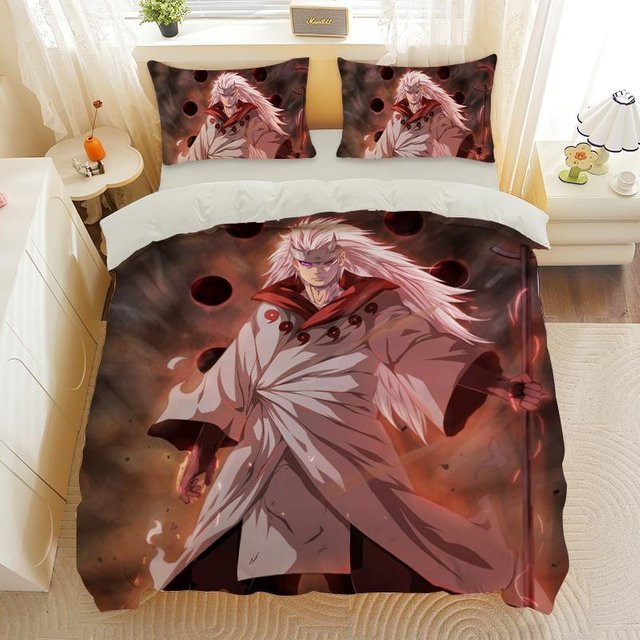 Naruto Bettwäsche-Set von Binchi Fitness mit Bettbezug und Kissenbezug, Mehrfarbig, B/H: 135 x 200 cm und 70 x 133 cm - Bild 1