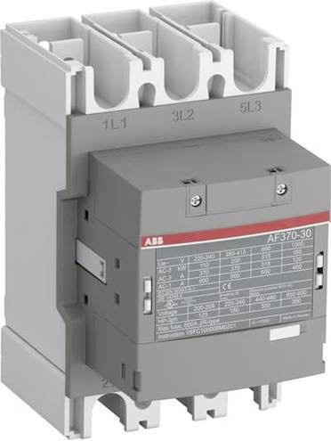 ABB Schütz AF370-30-00-11 in Grau mit 3 Schließern und 200kW - Bild 1