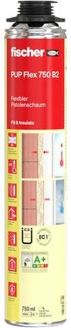 Fischer Premium FLEX Montageschaum Polyurethan in Creme, 750 ml - Bild 1