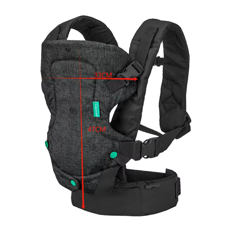 Multifunktionale 4-in-1 Babytrage als elastischer Baby Sling Wrap und Känguru für Säuglinge - Bild 4