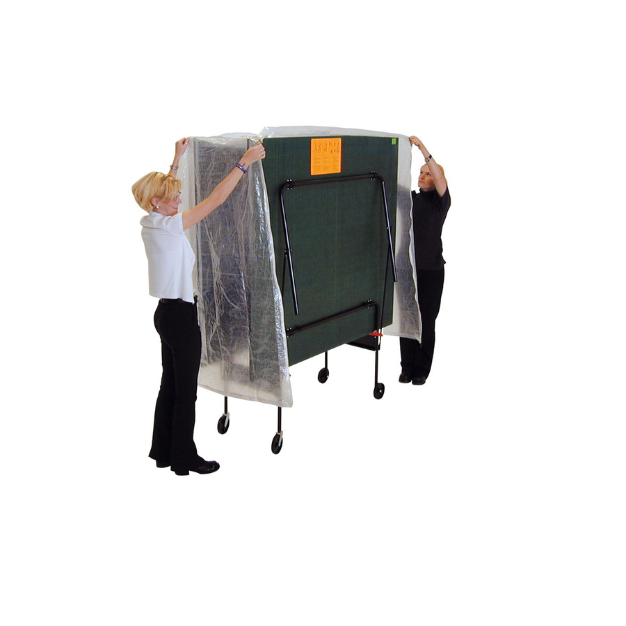 Sponeta Abdeckhülle für klappbare Tischtennisplatten aus transparentem Polyethylen für Indoor und Outdoor Modelle - Bild 2