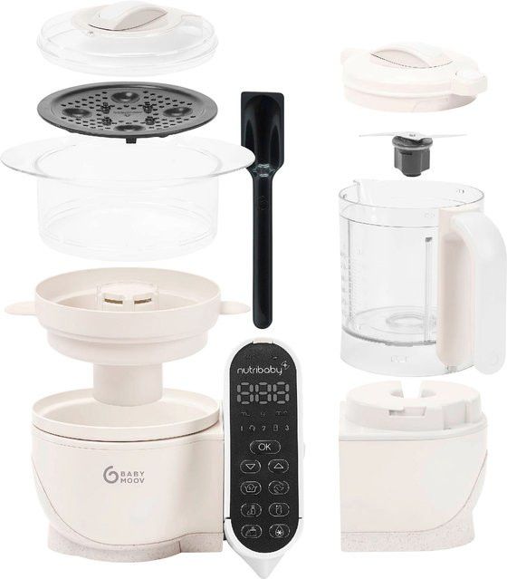 Babymoov NutribabyPlus Babynahrungszubereiter und Sterilisator in Beige - Bild 1
