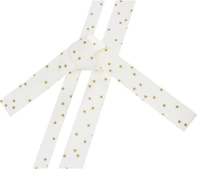 Rico Design Papierstreifen Goldsterne in Weiß B: 120,0 cm, H: 60,0 cm, T: 60,0 cm - Bild 1