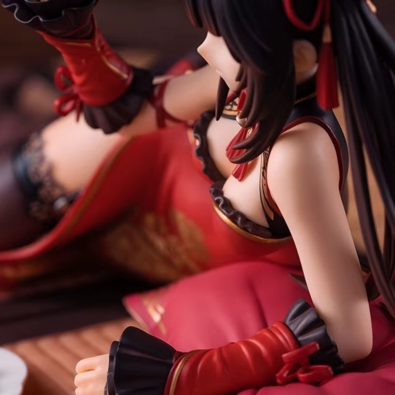 Bandai Date A Live Kurumi Tokisaki Anime-Figur im chinesischen Cheongsam-Stil in Rot - Bild 2