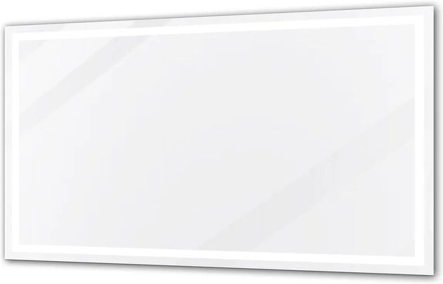 Duschparadies LED Badspiegel mit Beleuchtung und Kippschalter, B: 100 cm, H: 60 cm, Weiß - Bild 1