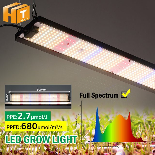 Hunta Vollspektrum LED Pflanzenlampe 85W LM281B in Schwarz für Indoor Gewächshaus, Hydroponik und Blumen - Bild 1