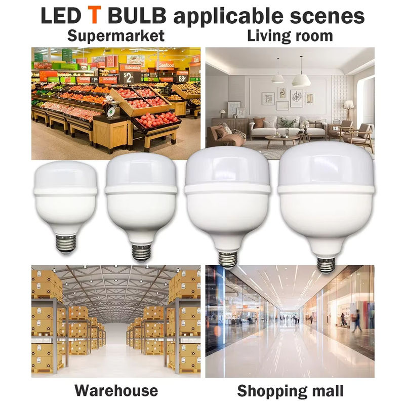 LED-Glühbirne E27 mit 50W, Warmweiß 3000K, weiß, omnidirektional für Zuhause - Bild 4