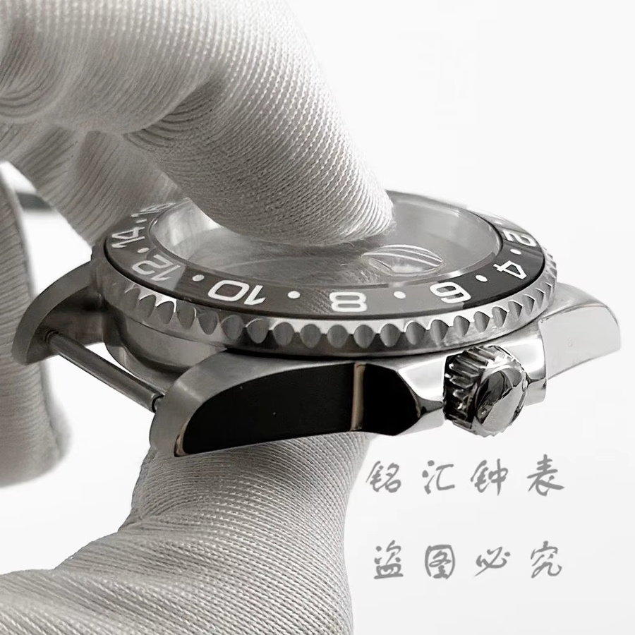 LIYAN Uhrengehäuse, Schwarz Grau, Keramik, 40 mm, Unisex - Bild 2