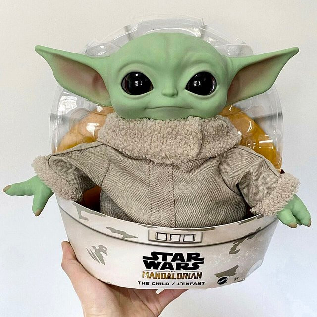 Hot Toys Star Wars Yoda Baby Grogu, Actionfigur, Plüschmodell, Grün - Bild 1