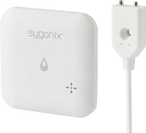 Sygonix SY-6735646 Wassermelder in Weiß mit App-Steuerung, internem und externem Sensor, batteriebetrieben - Bild 1