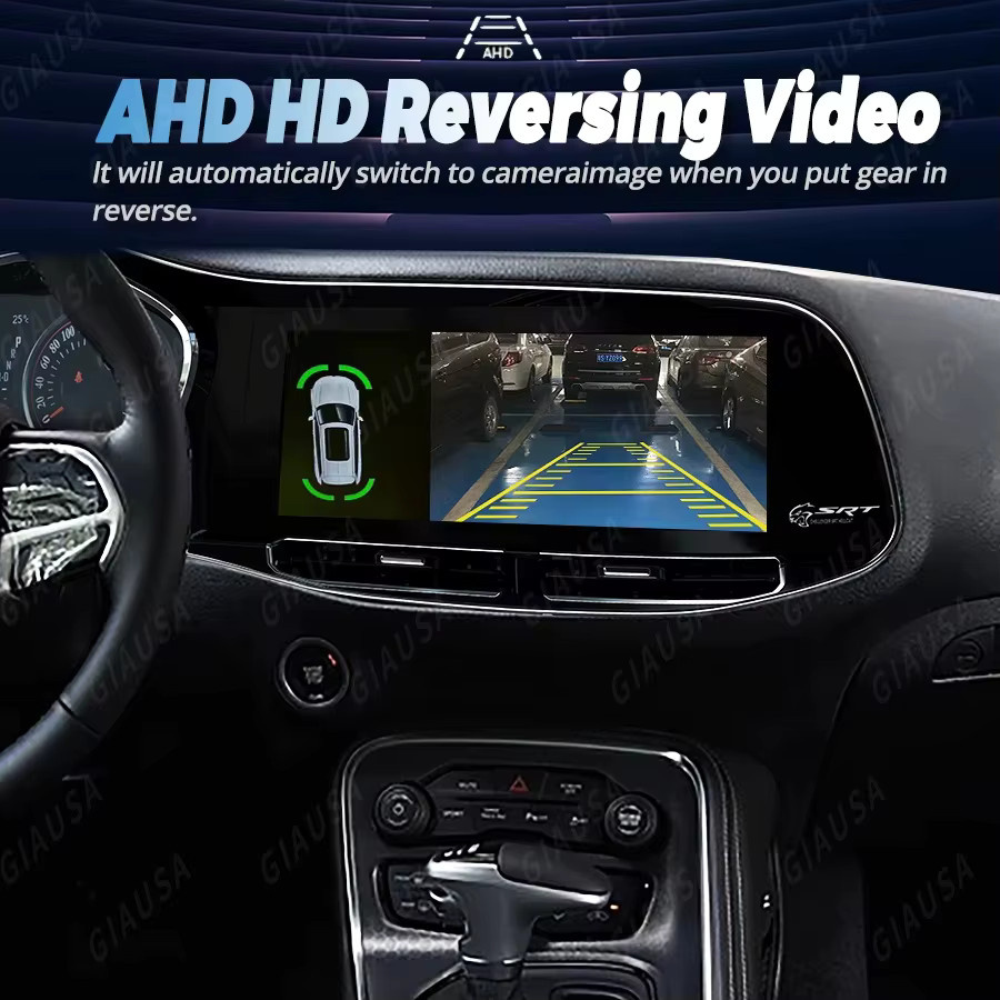 YANFU Multimedia Player mit 12,3 Zoll LCD Touchscreen für Dodge Challenger SRT Hellcat 2010-2023, Carplay, Android Auto, GPS und 4G, Schwarz - Bild 3