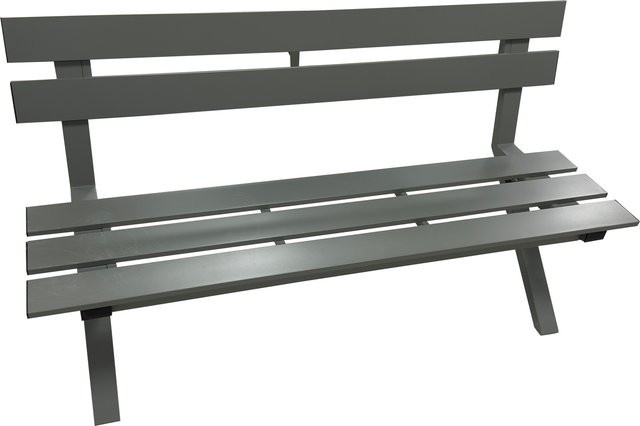 Greemotion Stahlbank Genua in Grau für Garten, Terrasse und Balkon, B/T/H: 220 x 56 x 80 cm - Bild 1