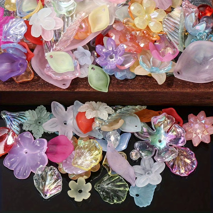 QYWCTZ Perlen-Set Acryl, Blumen- und Blattperlen, Unisex - Bild 2
