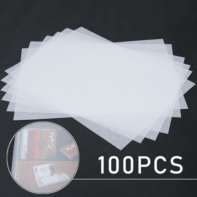 100 Stück A4 Transluzentes Tracing Kopierpapier in Transparent für Kunst, Zeichnung und Kalligraphie - Bild 1
