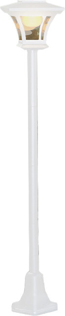 I-Glow LED-Solar-Laterne aus Aluminium in Weiß, Höhe: 150 cm - Bild 1