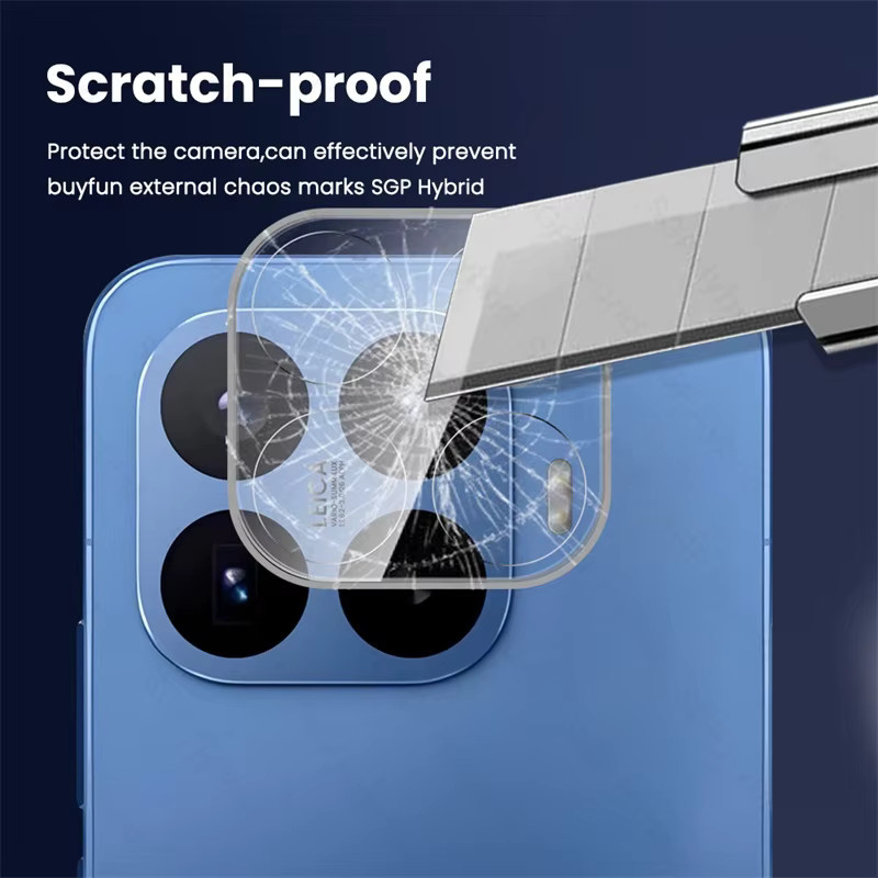 3er-Set Xiaomi 17T Pro 5G 3D Kristall-Hartglas Rückkamera-Schutzfolien in Transparent - Bild 3