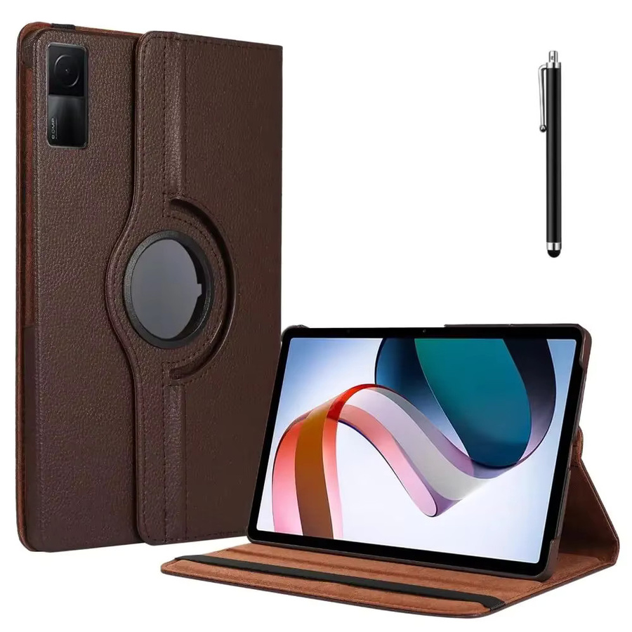 Xiaomi Tablet Schutzhülle aus PU Leder mit 360 Grad Rotation für Redmi Pad SE 11 Zoll 2023 und Redmi Pad 10,61 Zoll in Grün oder Braun - Bild 3