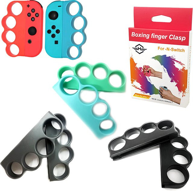 SAFENH 2er-Pack Griffe für Nintendo Switch Sports Controller, Gaming-Zubehör in Schwarz und Multicolour - Bild 1