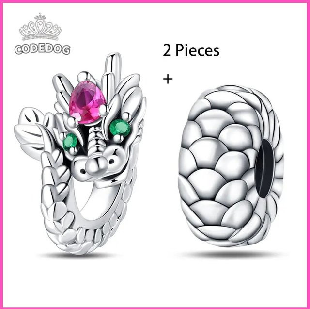 Qikaola Armband, 925 Silber, Drache Sternzeichen, Perlen, Damen - Bild 1