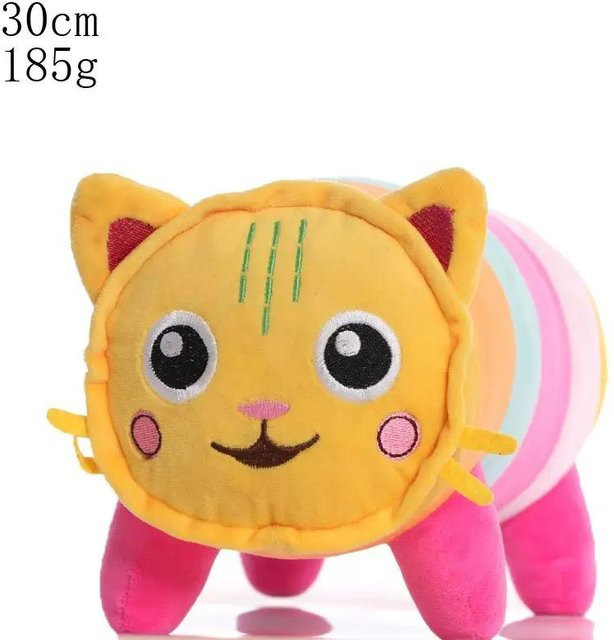 Gabby Meerjungfrauenkatze Puppe Plüschtier, 8-teiliges Set, 25cm, gelb - Bild 1