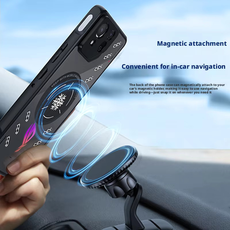 Asus ROG Phone 9 Graphen-Kühlende Magnetische Hülle in Schwarz, Sturzsicheres Softcover für Gamer - Bild 3