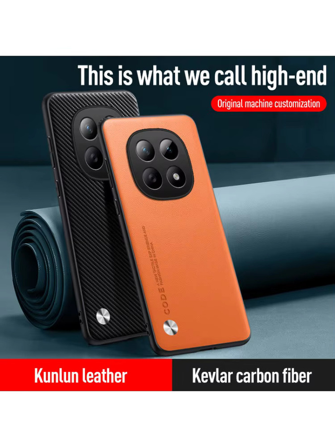 EUCAGR Luxus Leder Handyhülle für Xiaomi Redmi Note 15 Pro + 5G und Redmi Note 15/15 Pro 4G in Schwarz - Bild 3