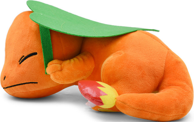 DUODUOBAO Charmander Pokémon Plüsch-Stofftier, schlafende Cartoon-Puppe, 27,9 cm - Bild 1
