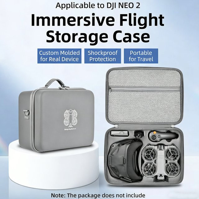 DJI Neo 2 Motion Fly More Combo Tragbare Reisetasche und Stoßabsorbierende Schutzhülle in Grau - Bild 1