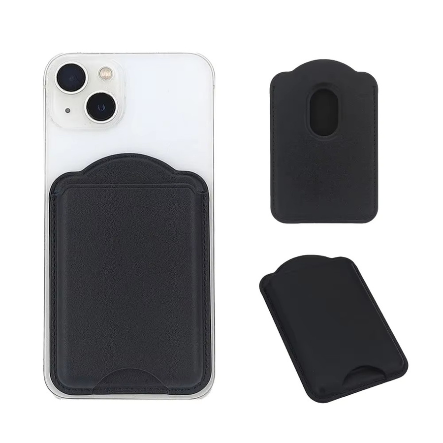 Magnetische Leder-Brieftasche von szHAIyu als Kartenhalter für iPhone 17 16 15 Pro Max und Samsung S26 S25 S24 Ultra in Schwarz - Bild 2