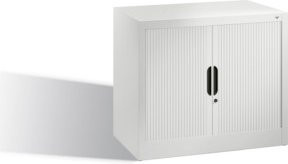 C+P Akten-Sideboard Omnispace mit Rollladen in Lichtgrau, H 72 cm x B 80 cm x T 42 cm - Bild 1