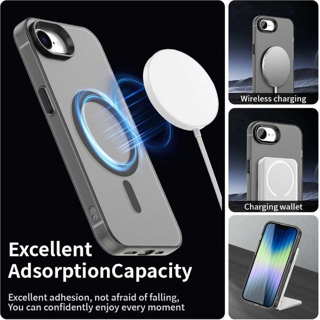 Magnetische transparente Hülle für Apple iPhone 17e und iPhone 17 Pro Max mit Unterstützung für kabelloses Laden - Bild 1