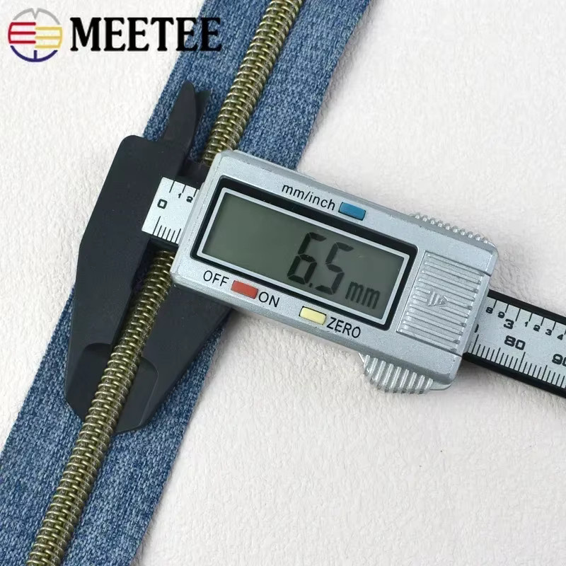 Meetee Nylon Reißverschluss Nr. 5 in Blau für Kleidung und Taschen zum Nähen und für DIY-Projekte - Bild 3
