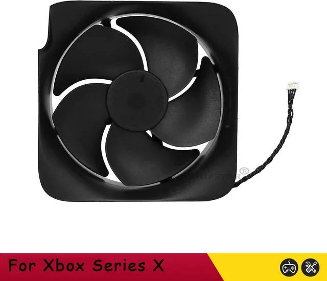 Ispoofer Ersatz CPU-Kühlerlüfter für Xbox Series X, Interner Kühlventilator mit 5 Flügeln, Schwarz - Bild 1
