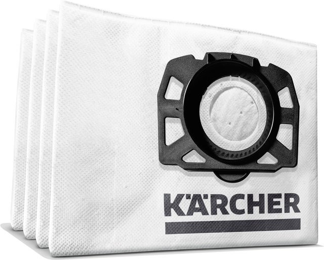 Kärcher Vliesfilterbeutel KFI 357 für Nass-/Trockensauger WD 2 Plus, WD 3, WD 3 Battery, KWD 1–3, SE 4001 und SE 4002, 4 Stück - Bild 1