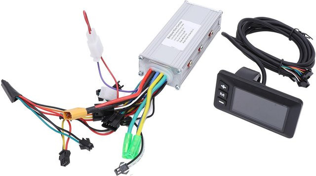Elektrofahrrad Controller Kit mit 500W Bürstenlosem Controller aus Aluminiumlegierung und G51 LCD-Display in Weiß - Bild 1