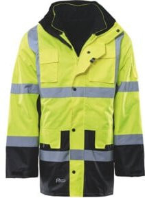 Asatex Warnschutz-Parka PREVENT Unisex Gelb Schwarz Größe 3XL EN ISO 20471 Klasse 2 - Bild 1