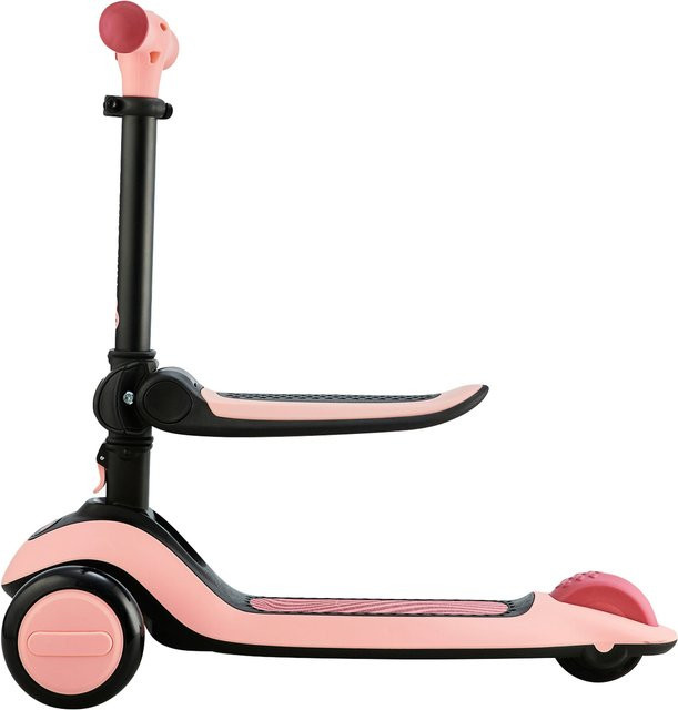Kinderkraft Scooter HALLEY Roller pink mit Licht und Sound ab 1 Jahr - Bild 1