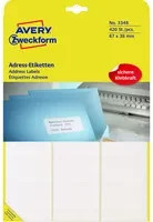 Avery Zweckform Adressetiketten in Weiß, B: 67 mm, H: 38 mm - Bild 1