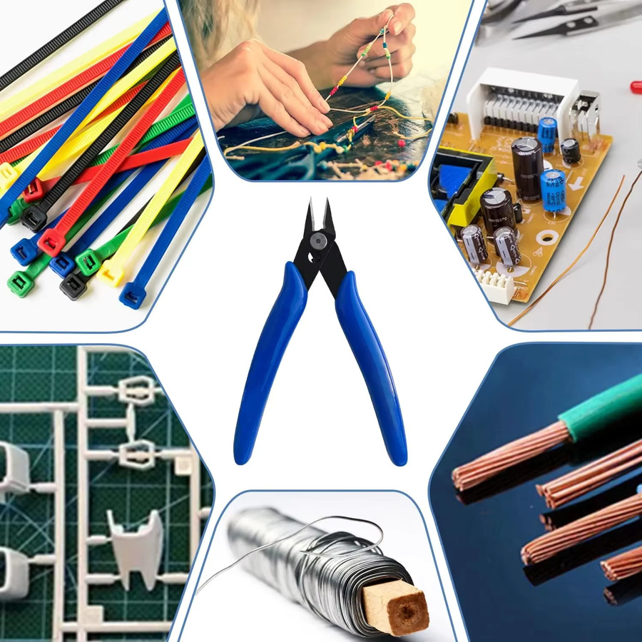 ZoeRax Seitenschneider in Industriequalität als Mini-Präzisions-Diagonalzange in Blau - Bild 3