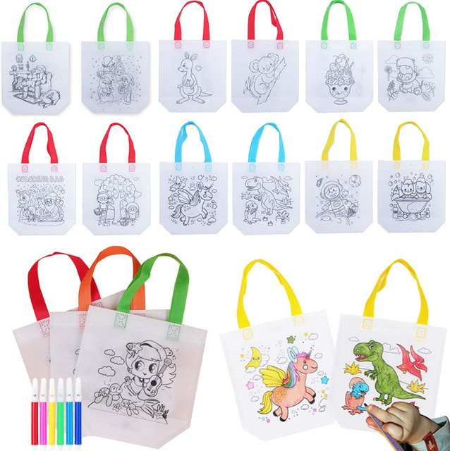 JXB DIY Doppelseitige Graffiti Tasche, Kunst Handwerk, 5/10 stücke Set - Bild 1